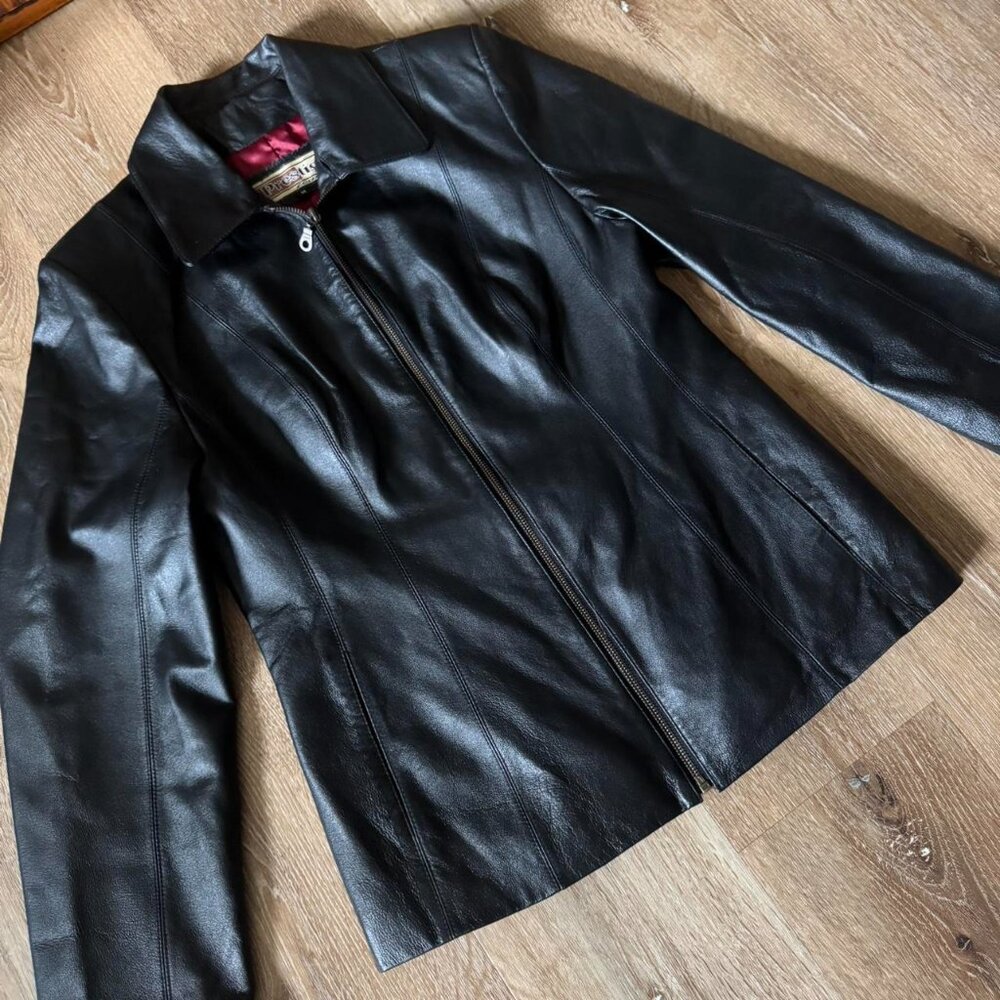 Vintage Y2K‎ Prestige Real 100% Leather Jacket Size Women’s Medium - Picture 2 of 6